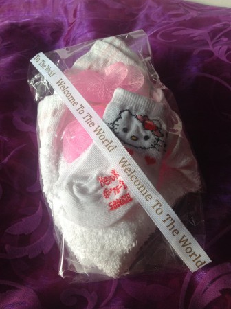 monddoekjes en 1 paar sokjes hello kitty